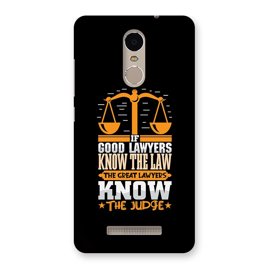 Know The Judge Back Case for Redmi Note 3