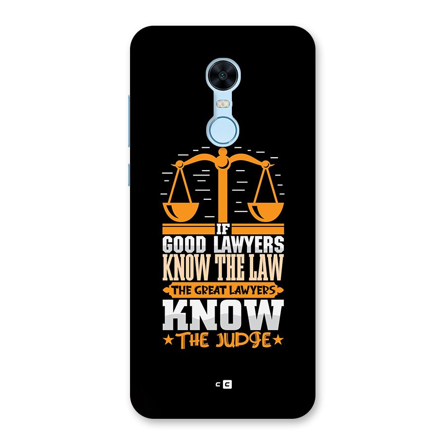 Know The Judge Back Case for Redmi Note 5
