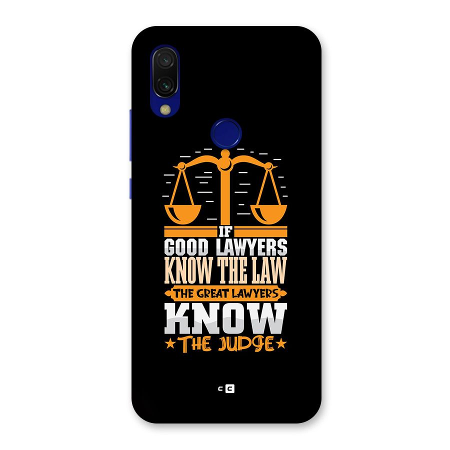 Know The Judge Back Case for Redmi Y3