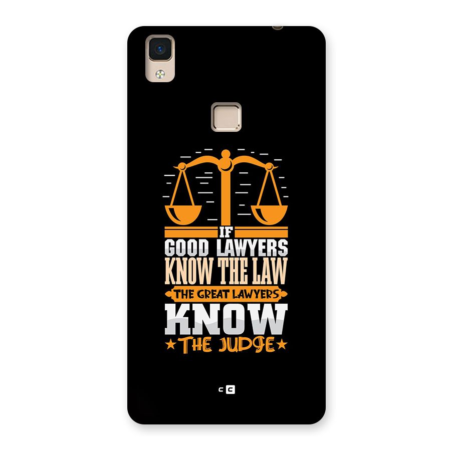 Know The Judge Back Case for V3 Max