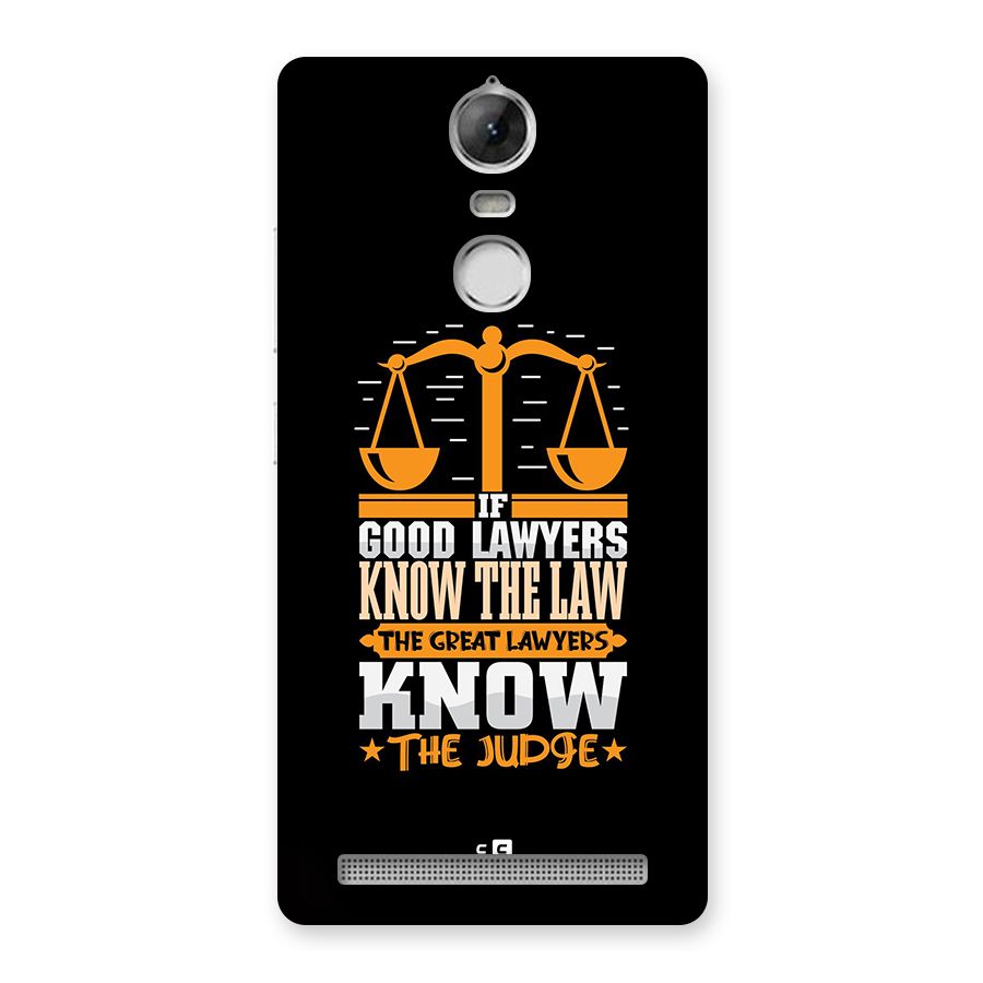 Know The Judge Back Case for Vibe K5 Note