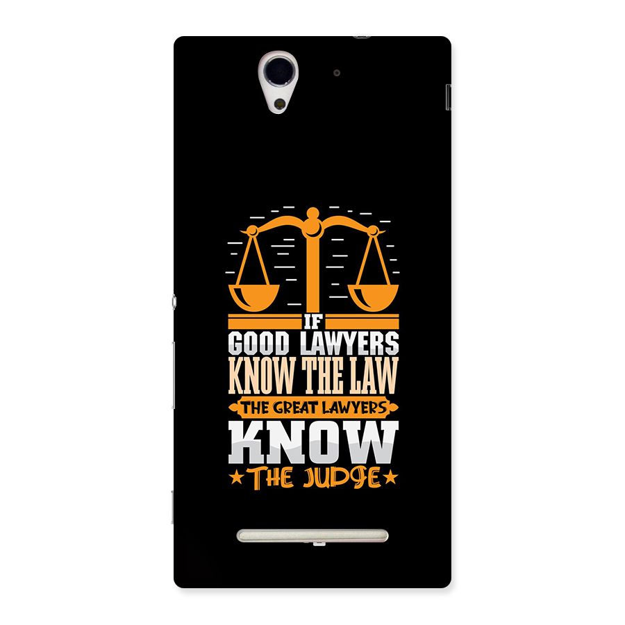 Know The Judge Back Case for Xperia C3