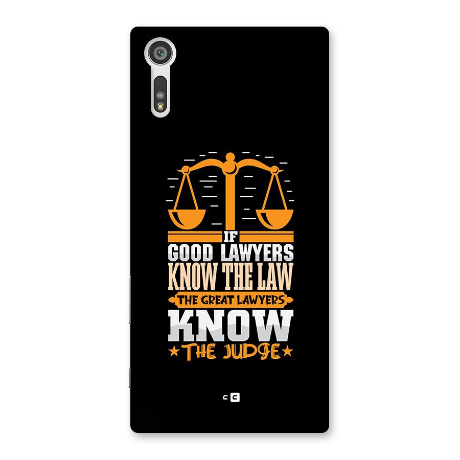 Know The Judge Back Case for Xperia XZ