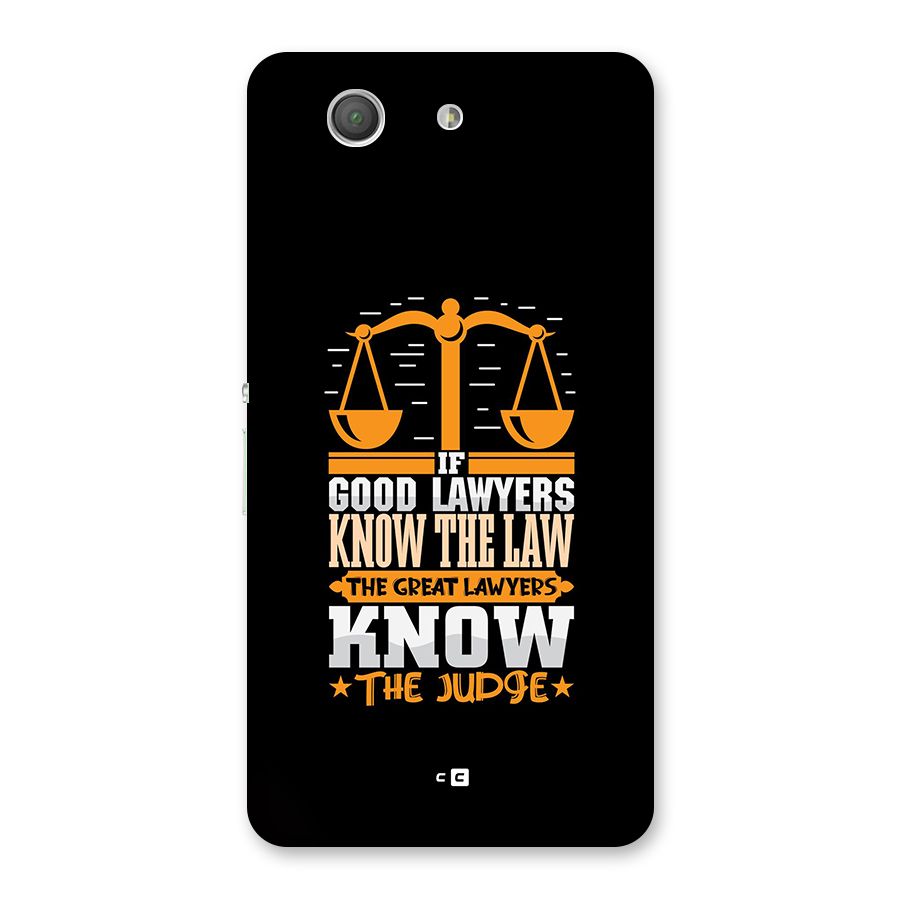 Know The Judge Back Case for Xperia Z3 Compact