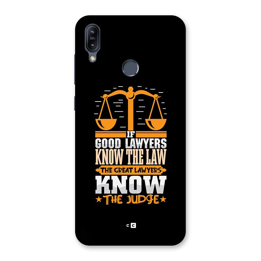 Know The Judge Back Case for Zenfone Max M2