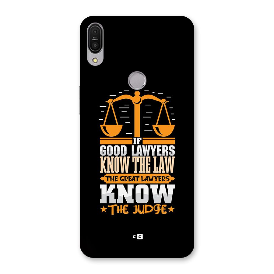 Know The Judge Back Case for Zenfone Max Pro M1