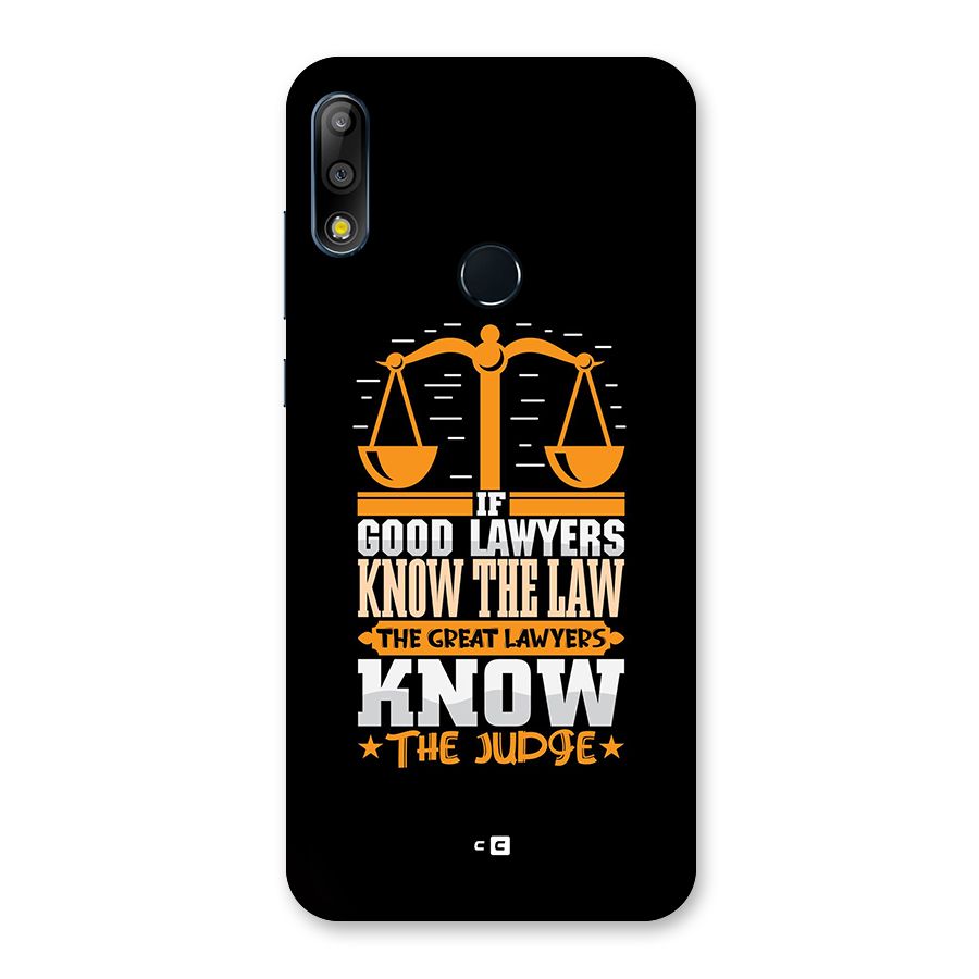 Know The Judge Back Case for Zenfone Max Pro M2