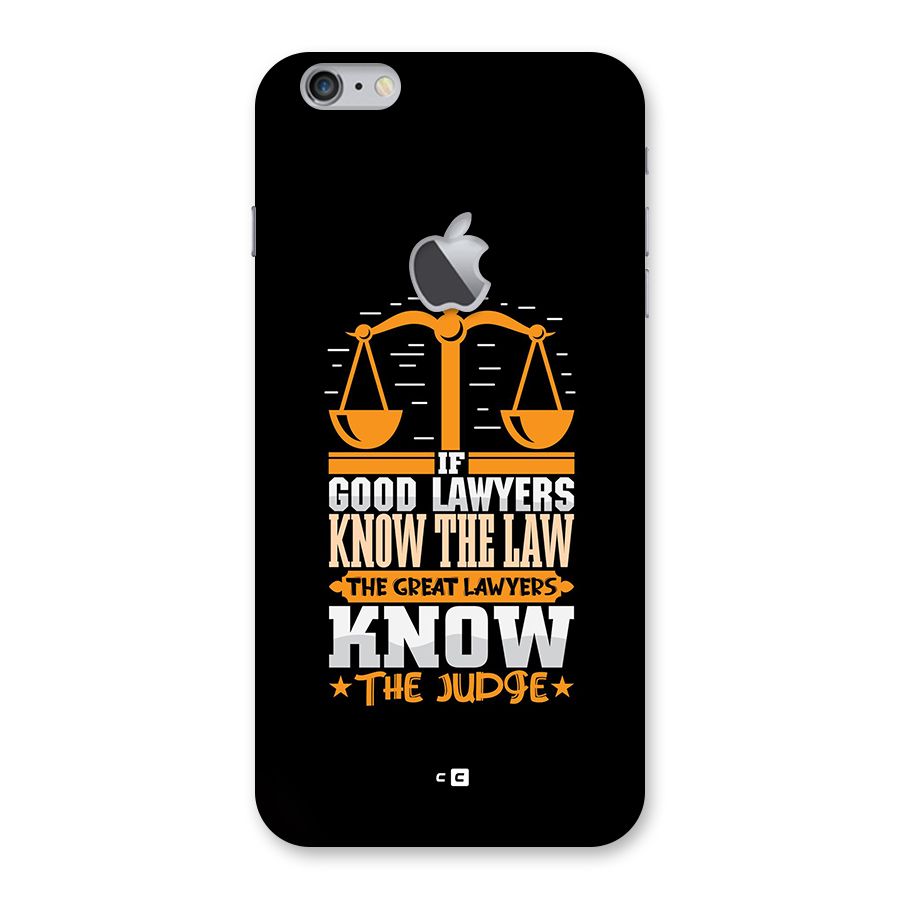 Know The Judge Back Case for iPhone 6 Plus 6S Plus Logo Cut