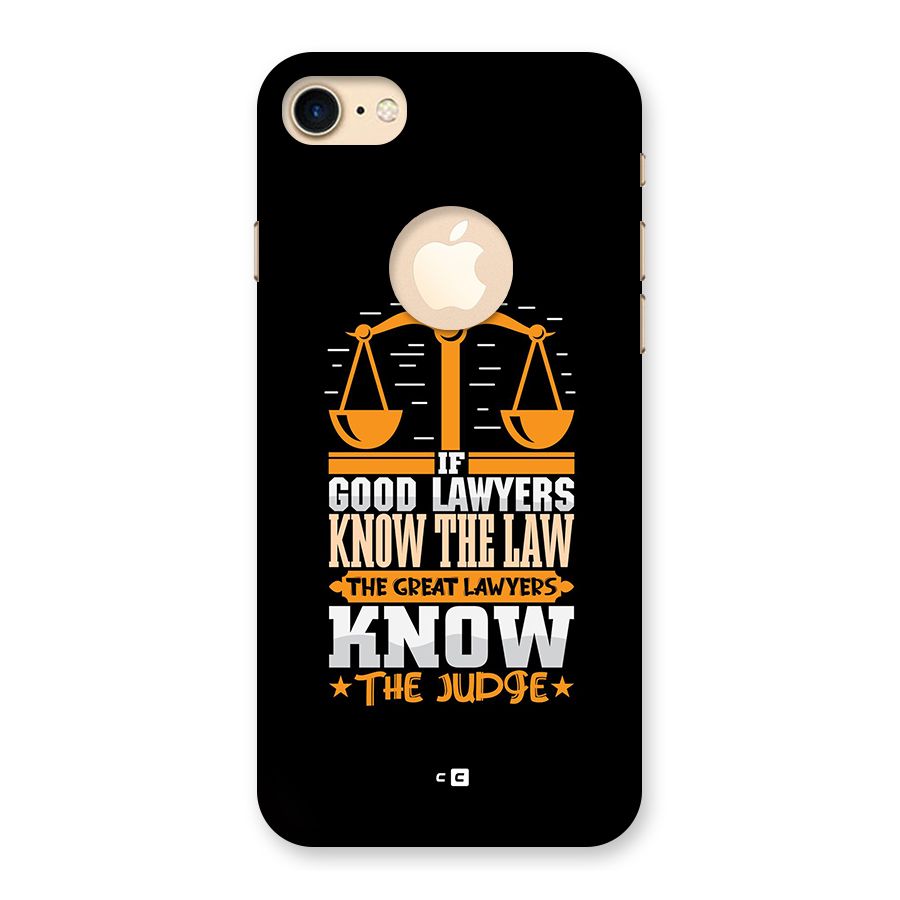 Know The Judge Back Case for iPhone 7 Logo Cut