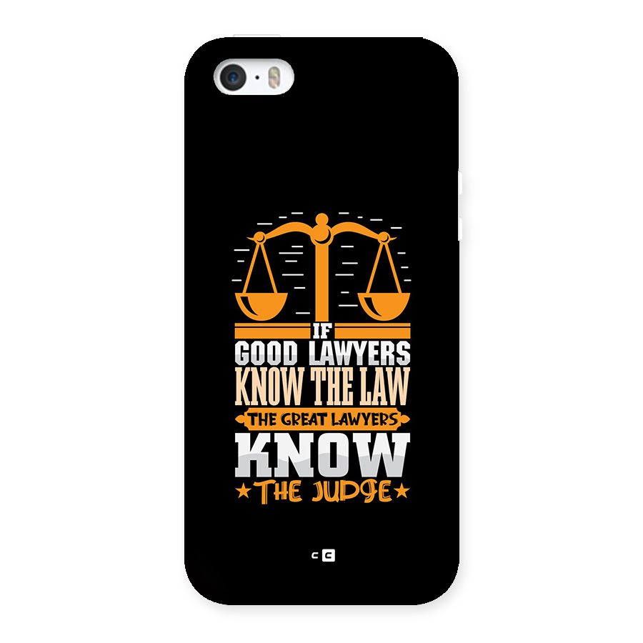 Know The Judge Back Case for iPhone SE 2016