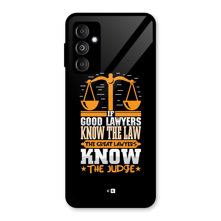 Know The Judge Glass Back Case for Galaxy M14 5G