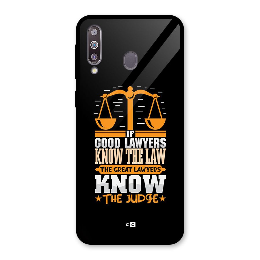 Know The Judge Glass Back Case for Galaxy M30