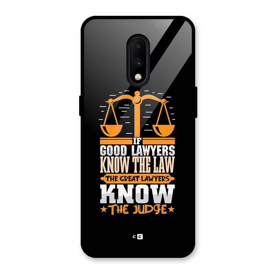 Know The Judge Glass Back Case for OnePlus 7