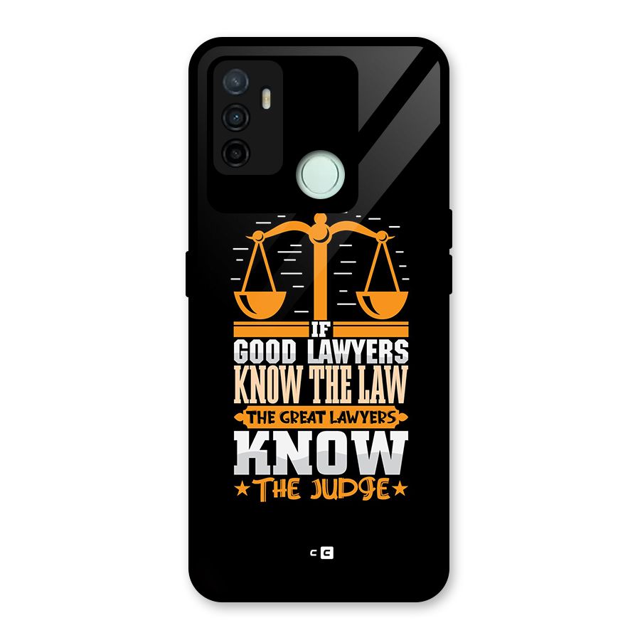 Know The Judge Glass Back Case for Oppo A53