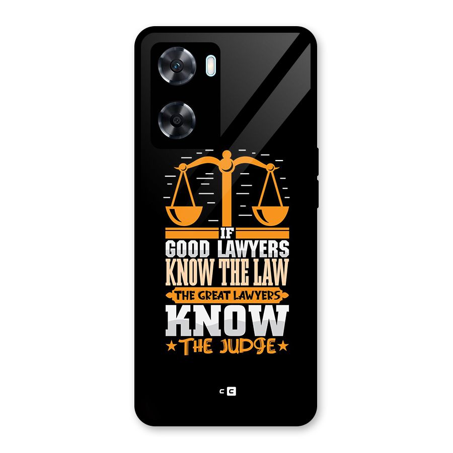Know The Judge Glass Back Case for Oppo A77