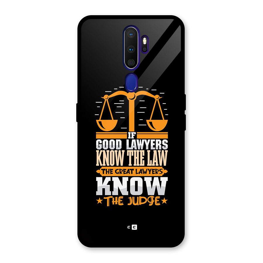 Know The Judge Glass Back Case for Oppo A9 (2020)