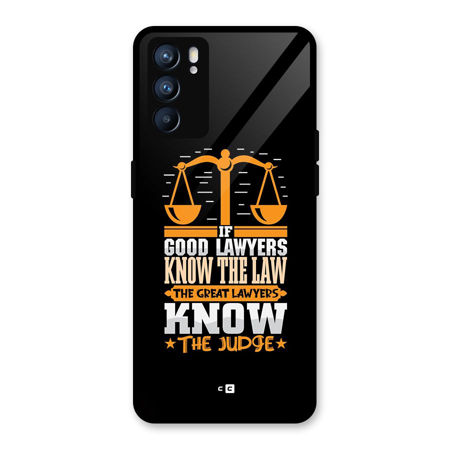Know The Judge Glass Back Case for Oppo Reno6 5G