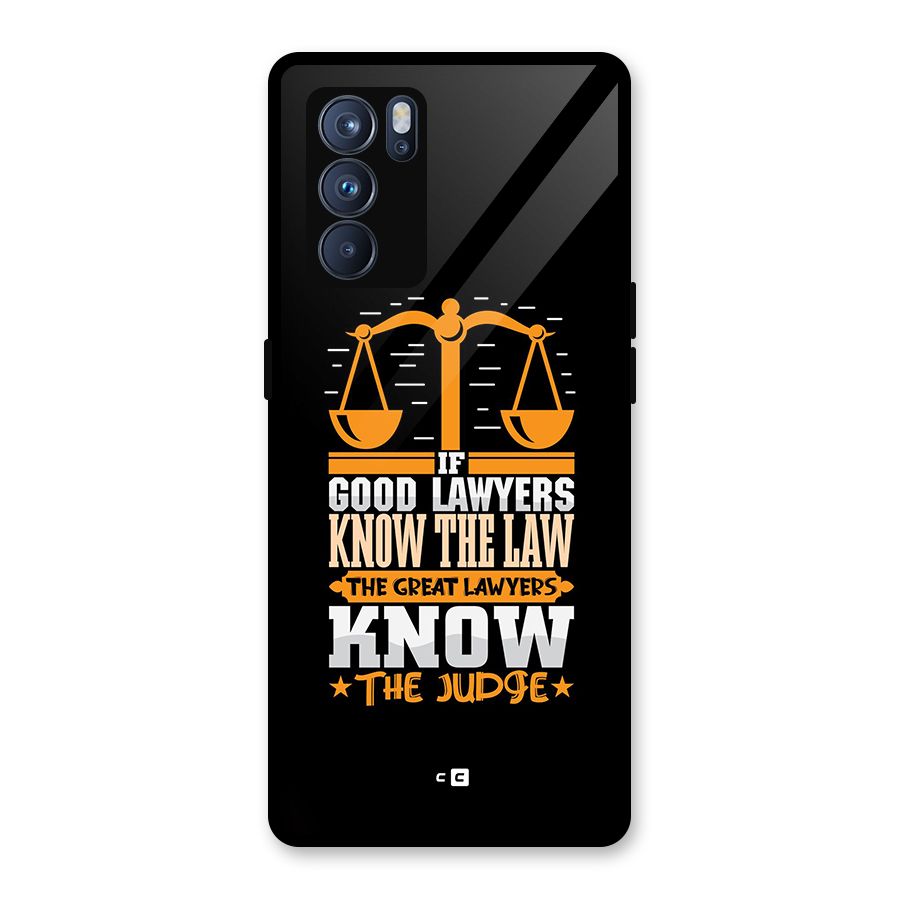 Know The Judge Glass Back Case for Oppo Reno6 Pro 5G