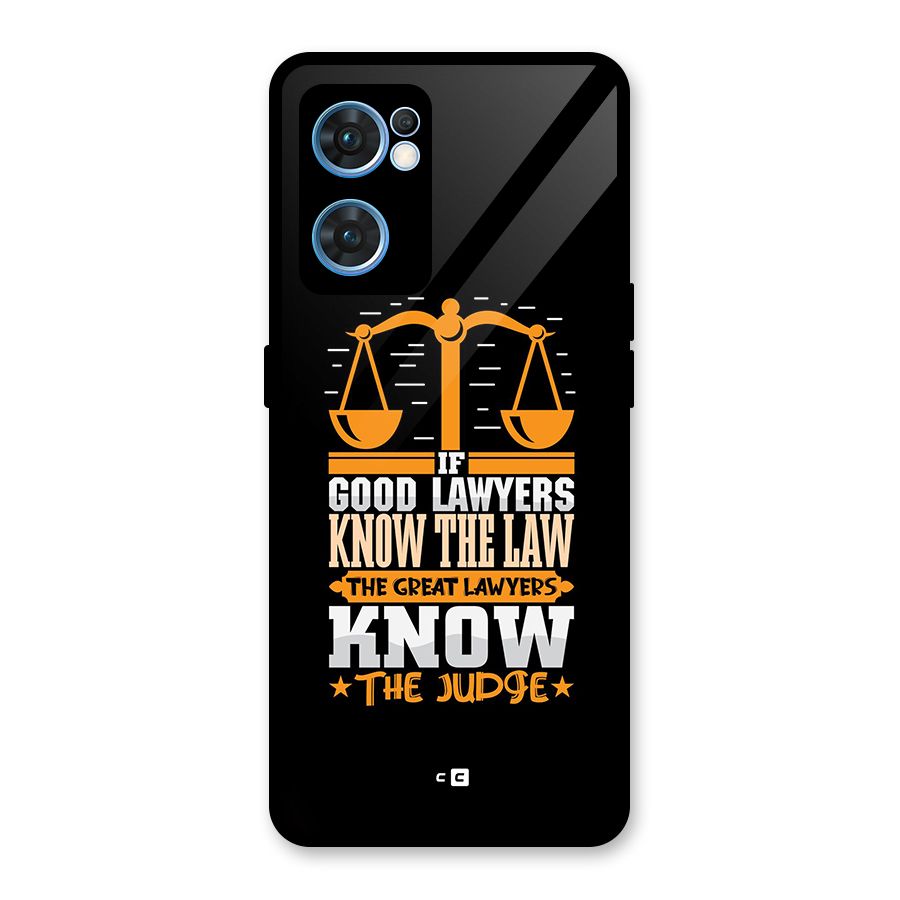 Know The Judge Glass Back Case for Oppo Reno7 5G