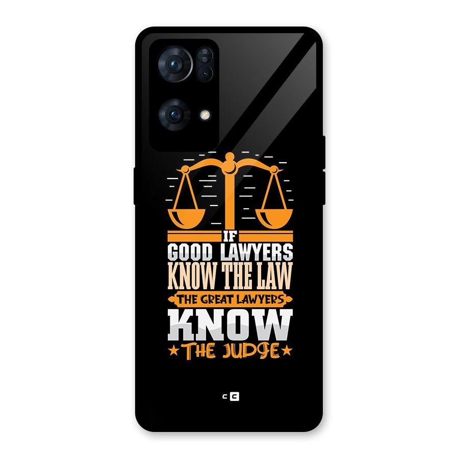 Know The Judge Glass Back Case for Oppo Reno7 Pro 5G
