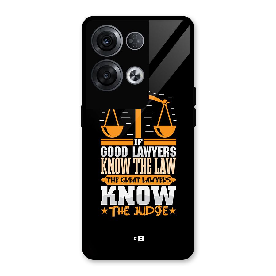 Know The Judge Glass Back Case for Oppo Reno8 Pro 5G