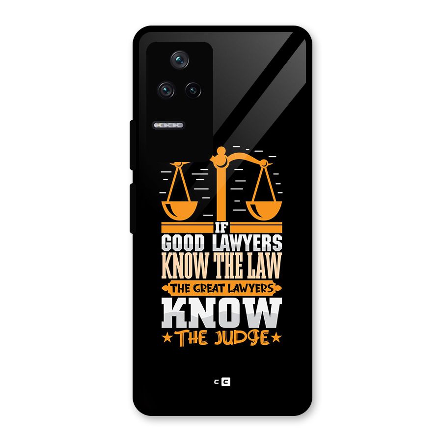 Know The Judge Glass Back Case for Poco F4 5G