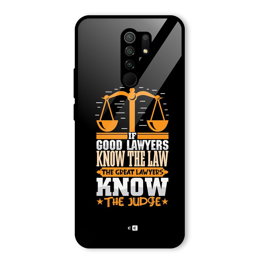 Know The Judge Glass Back Case for Poco M2