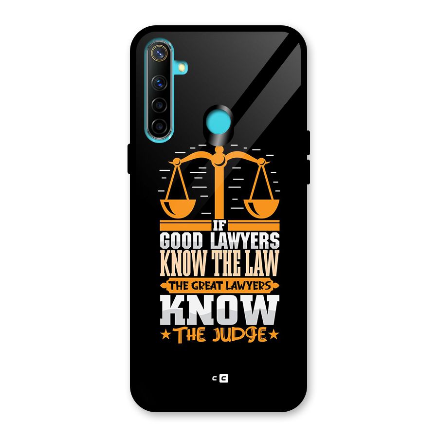 Know The Judge Glass Back Case for Realme 5i