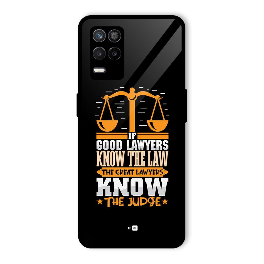 Know The Judge Glass Back Case for Realme 8 5G