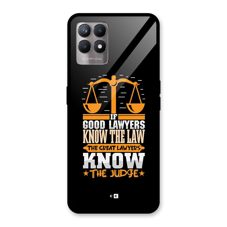 Know The Judge Glass Back Case for Realme 8i