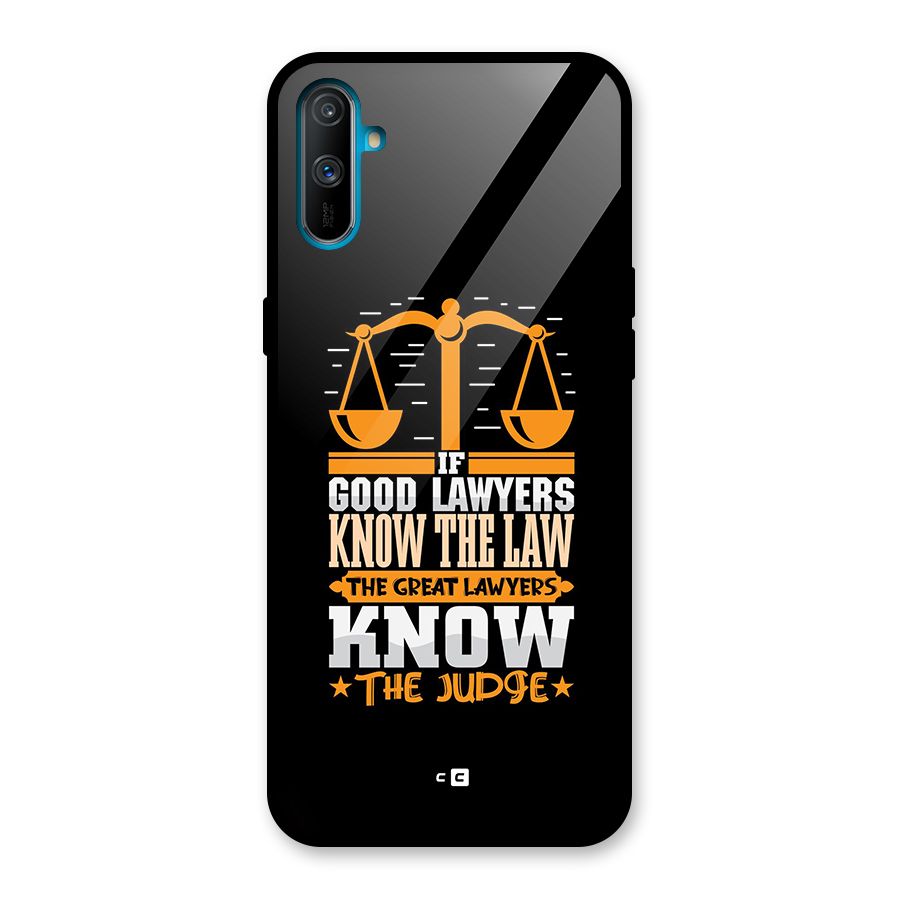 Know The Judge Glass Back Case for Realme C3