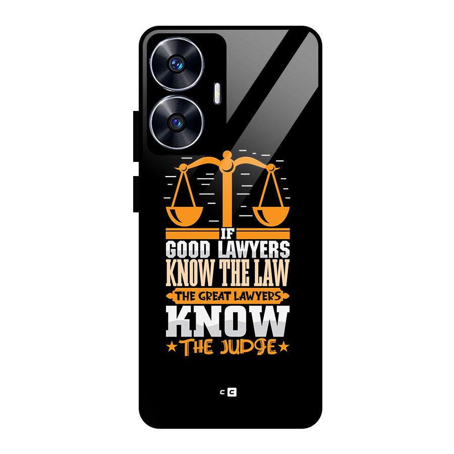Know The Judge Glass Back Case for Realme Narzo N55
