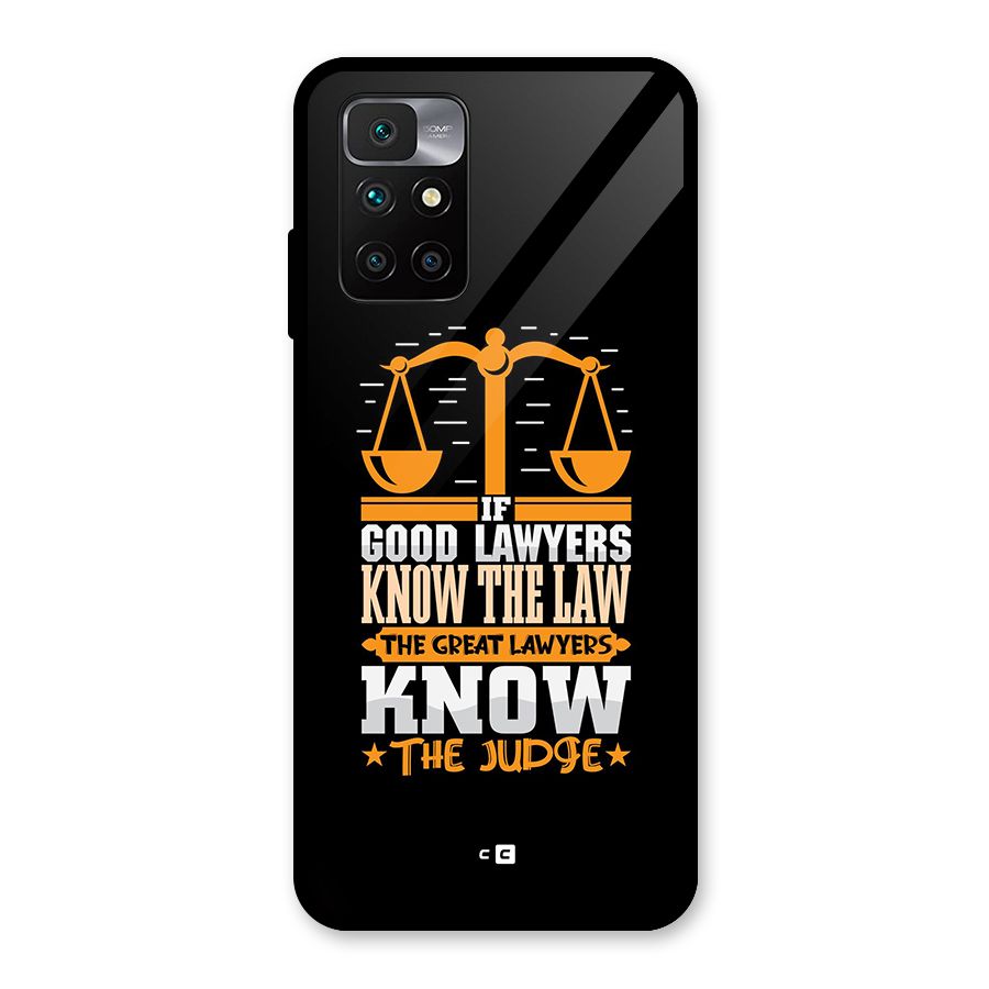 Know The Judge Glass Back Case for Redmi 10 Prime