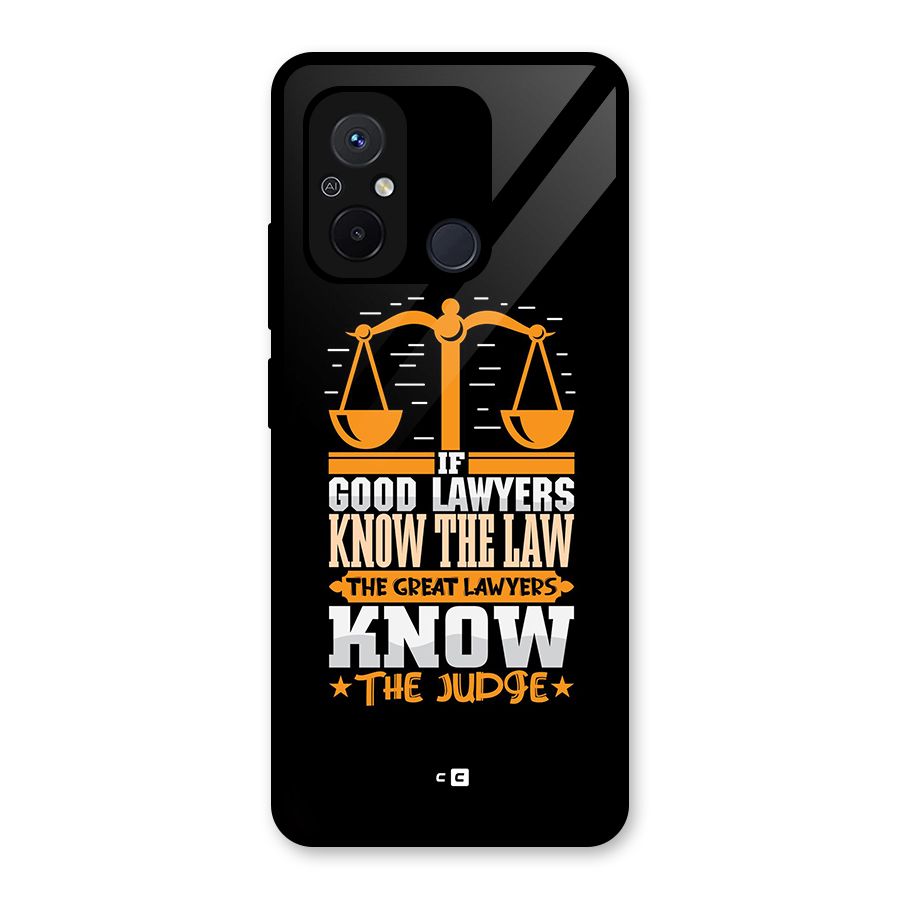 Know The Judge Glass Back Case for Redmi 12C
