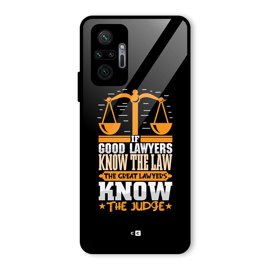 Know The Judge Glass Back Case for Redmi Note 10 Pro