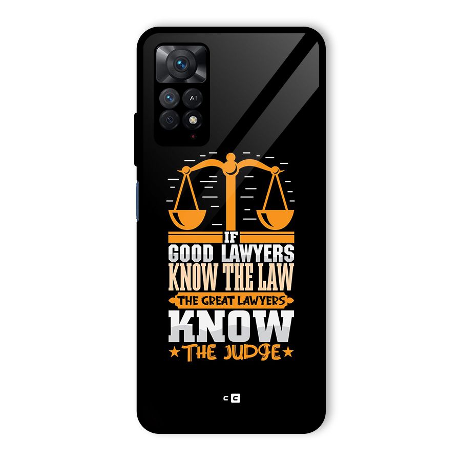Know The Judge Glass Back Case for Redmi Note 11 Pro