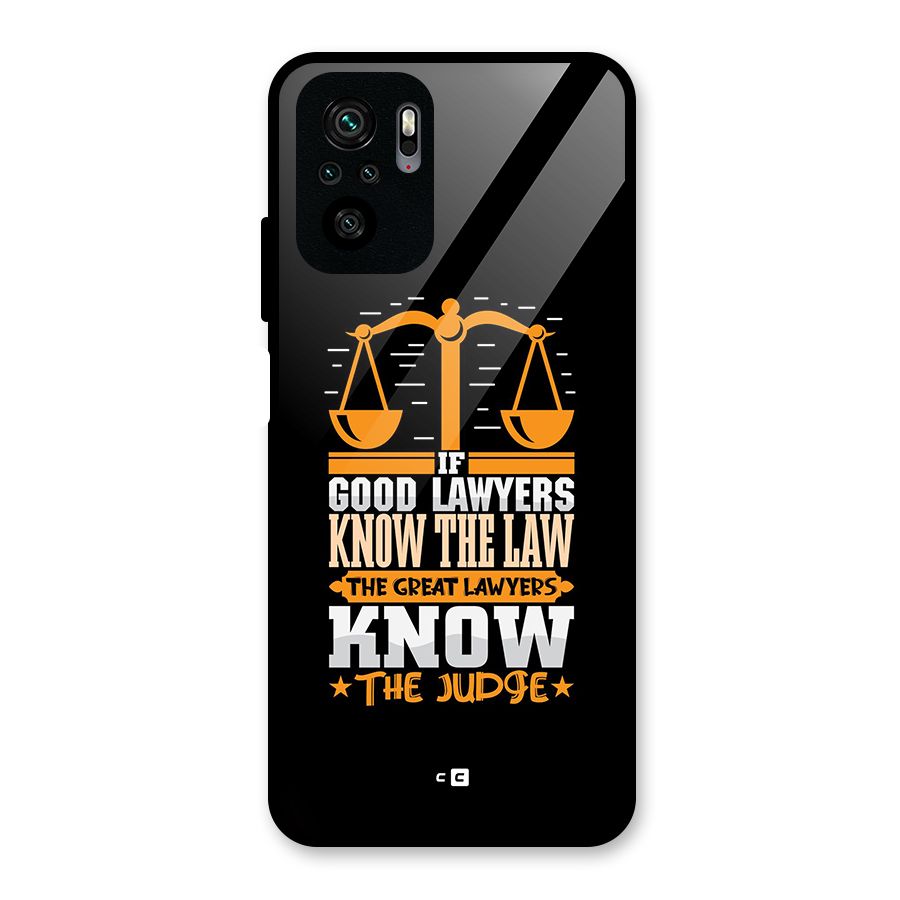 Know The Judge Glass Back Case for Redmi Note 11 SE