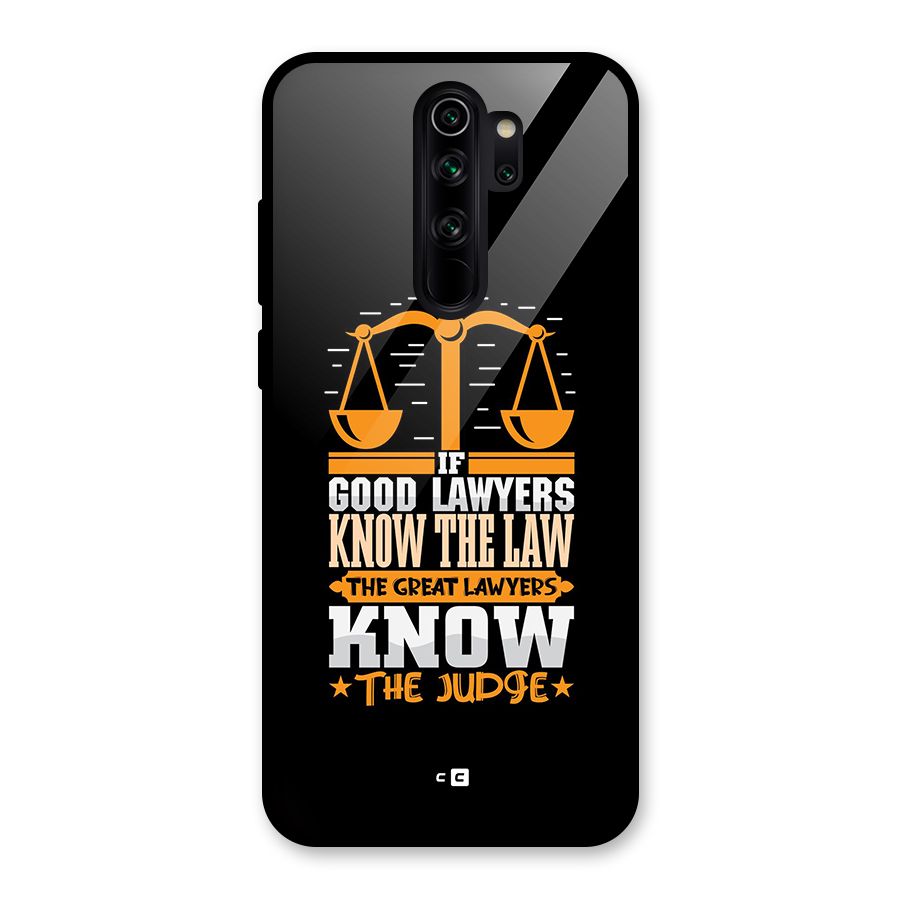Know The Judge Glass Back Case for Redmi Note 8 Pro