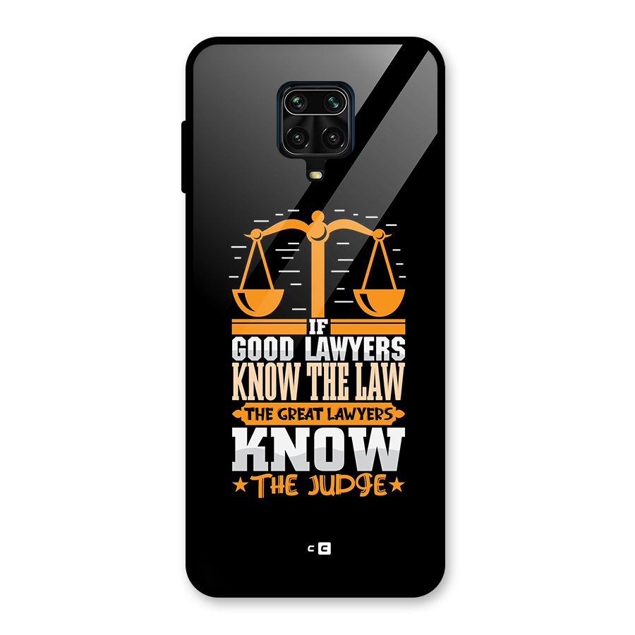 Know The Judge Glass Back Case for Redmi Note 9 Pro