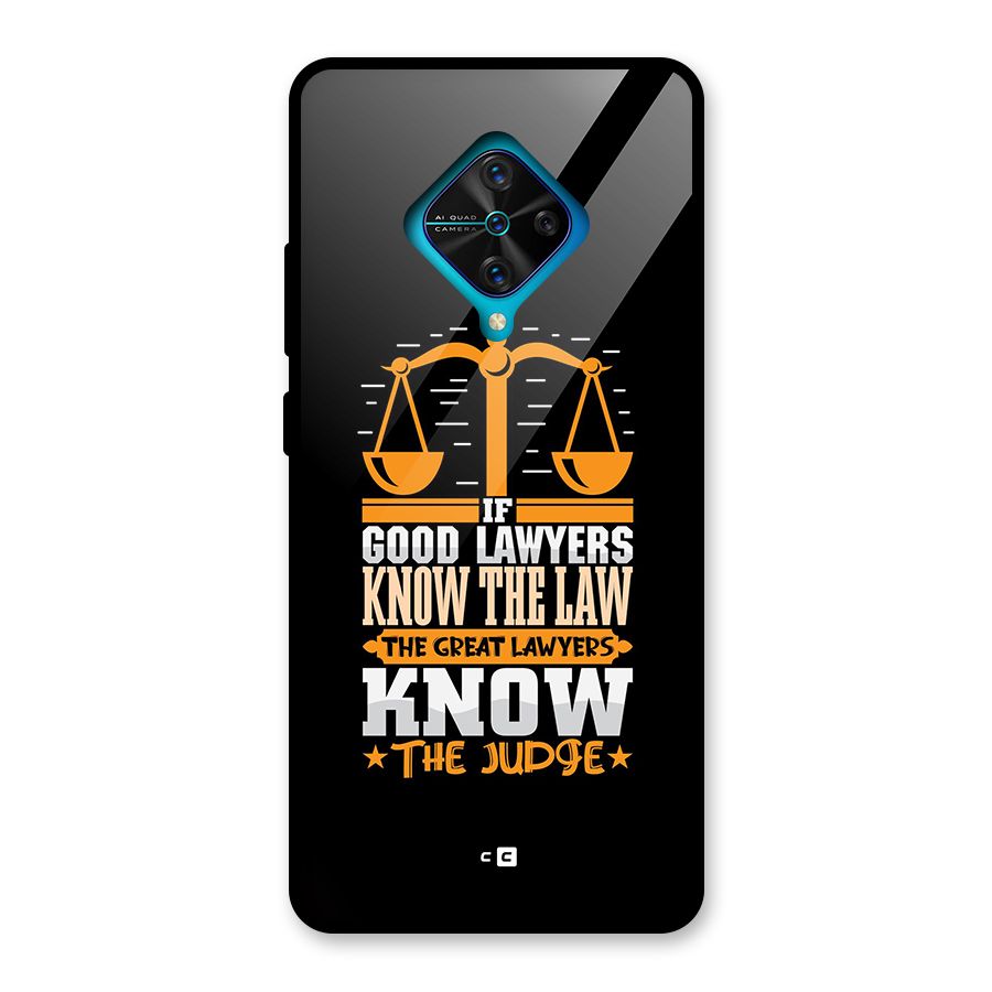 Know The Judge Glass Back Case for Vivo S1 Pro