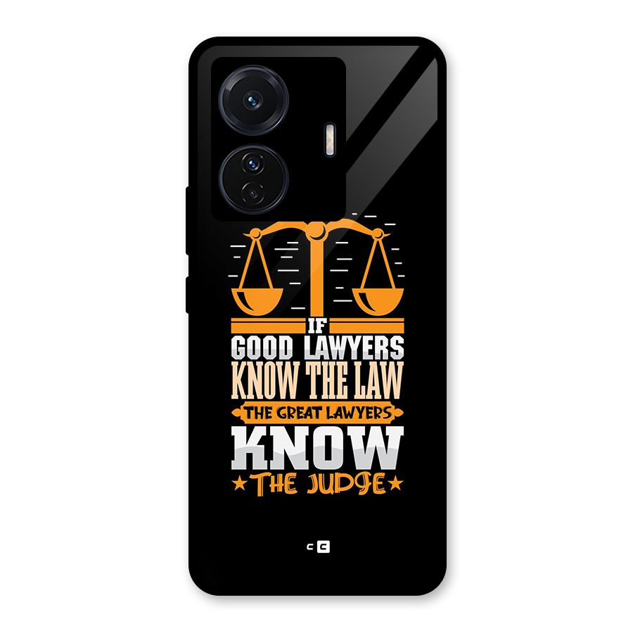 Know The Judge Glass Back Case for Vivo T1 Pro
