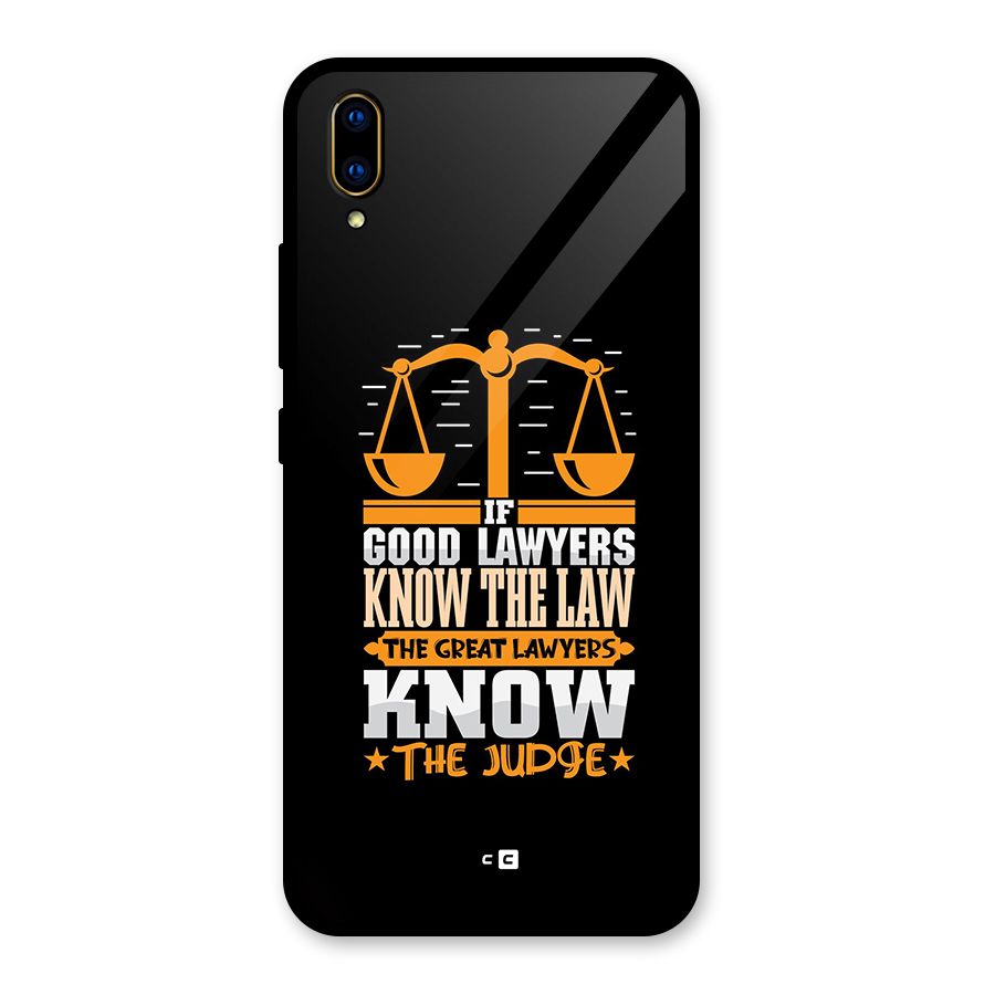 Know The Judge Glass Back Case for Vivo V11 Pro
