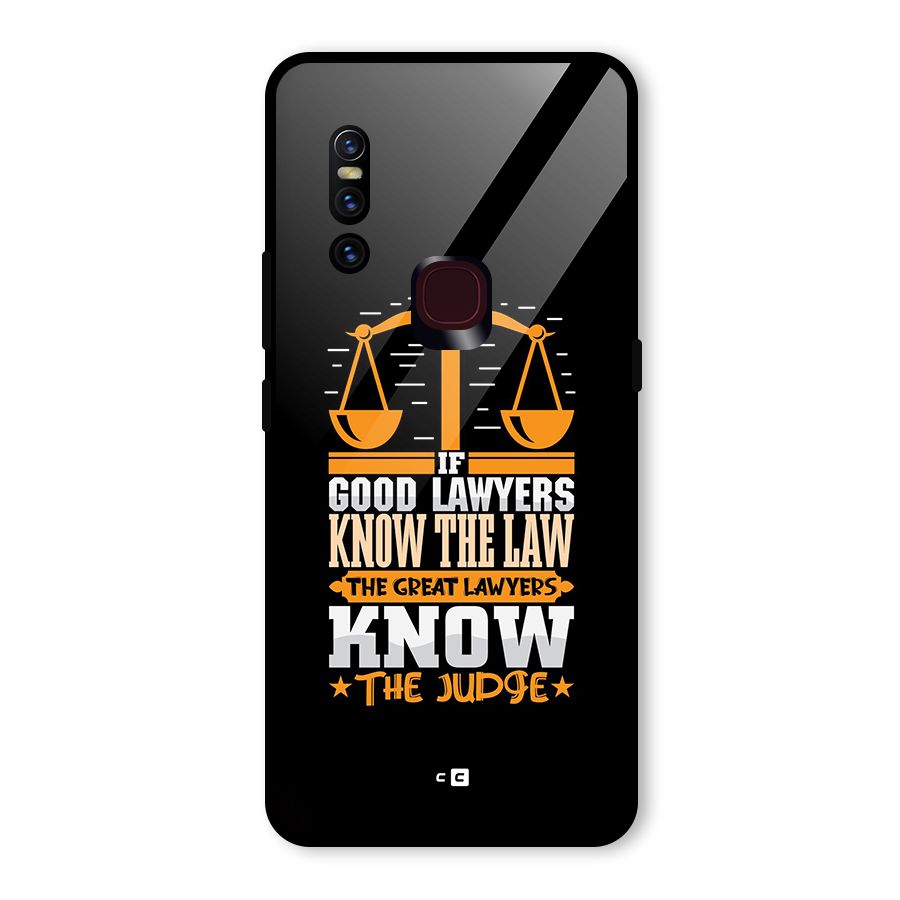 Know The Judge Glass Back Case for Vivo V15
