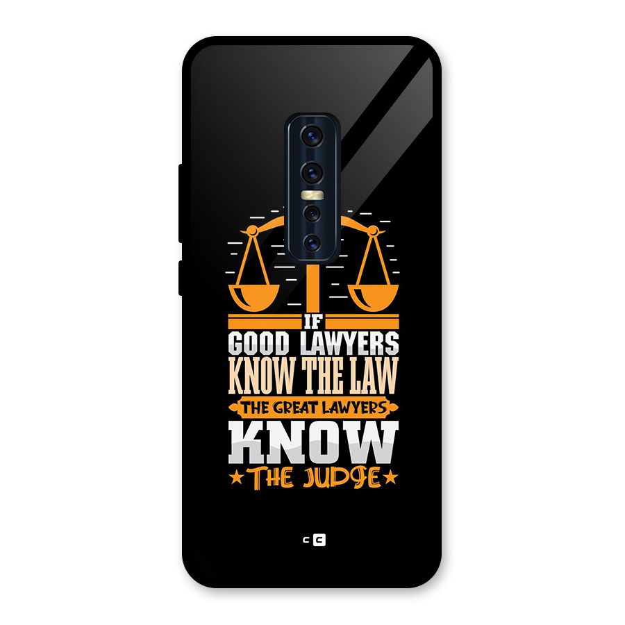 Know The Judge Glass Back Case for Vivo V17 Pro