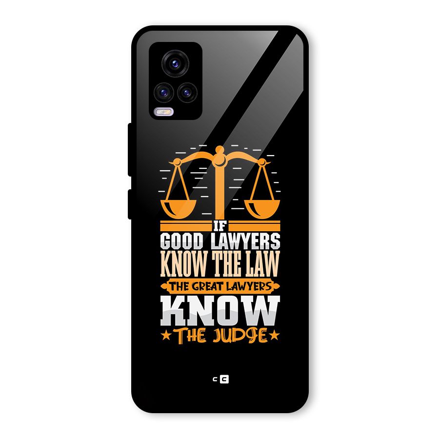 Know The Judge Glass Back Case for Vivo V20