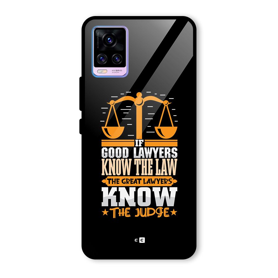 Know The Judge Glass Back Case for Vivo V20 Pro