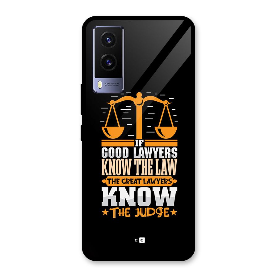 Know The Judge Glass Back Case for Vivo V21e 5G