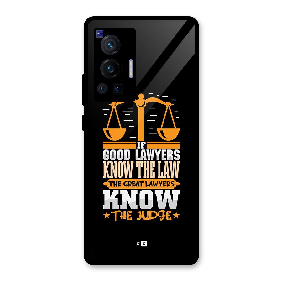 Know The Judge Glass Back Case for Vivo X70 Pro