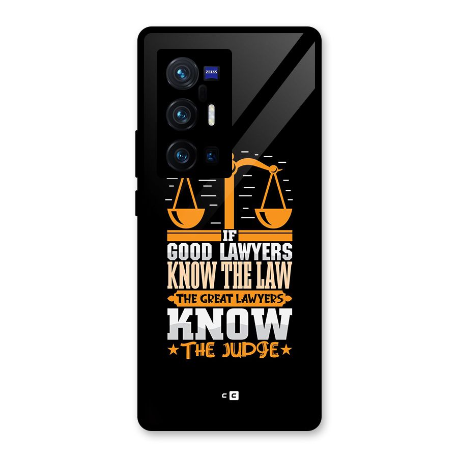Know The Judge Glass Back Case for Vivo X70 Pro Plus