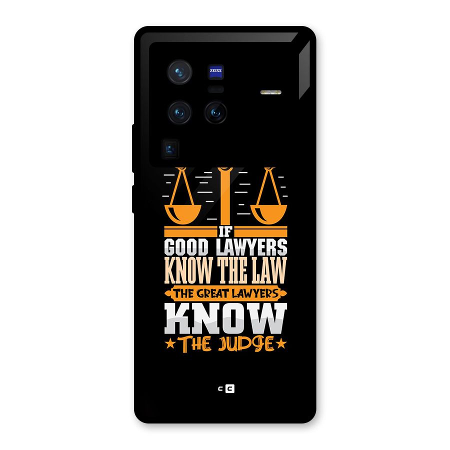 Know The Judge Glass Back Case for Vivo X80 Pro